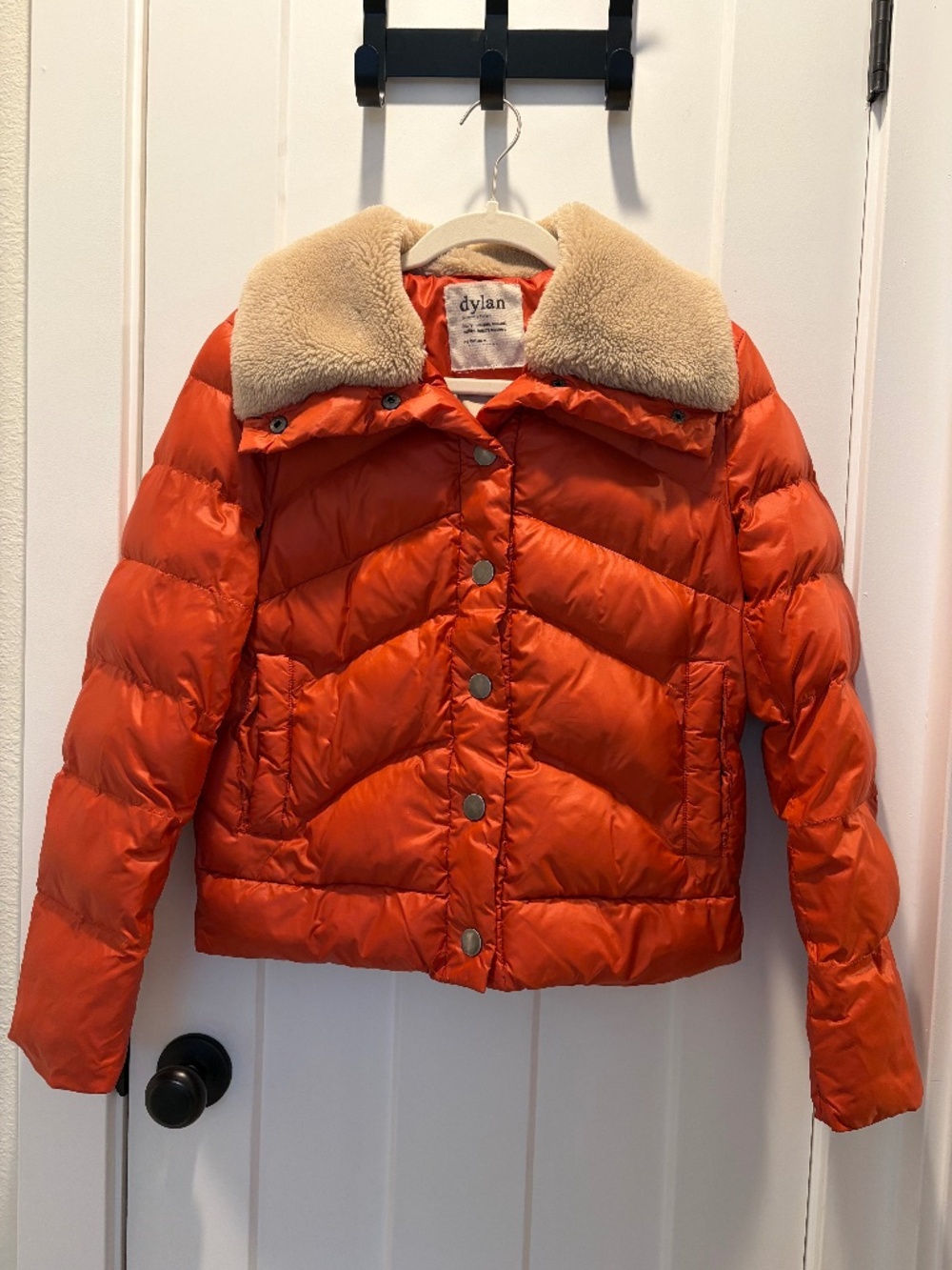 Dylan Orange Puffer Jacket Size M